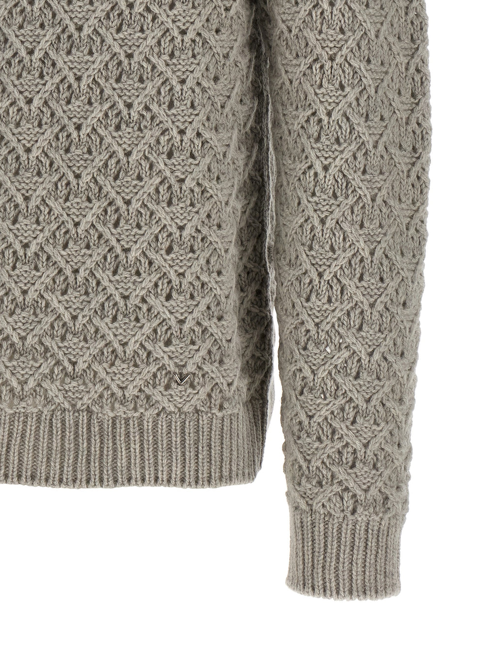 Gray Virgin Wool Cardigan