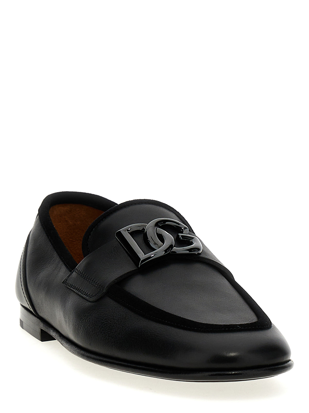 Dolce & Gabbana Slip-On Loafers από Δέρμα Μοσχαριού σε Μαύρο