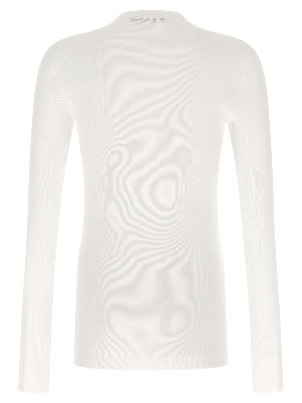 Dolce & Gabbana T-Shirt Μακρυμάνικο από 100% Βαμβάκι σε Λευκό