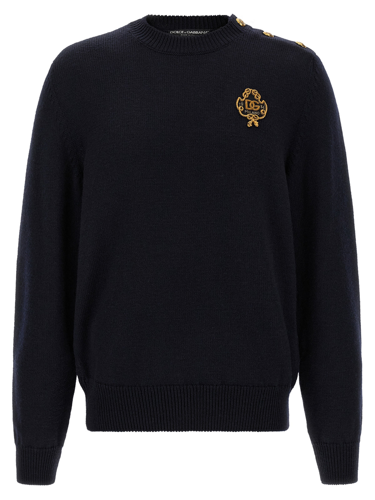 Dolce & Gabbana Virgin Wool Cardigan in Blue