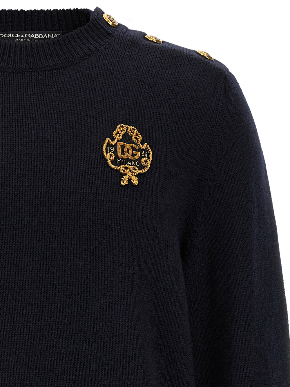 Dolce & Gabbana Virgin Wool Cardigan in Blue