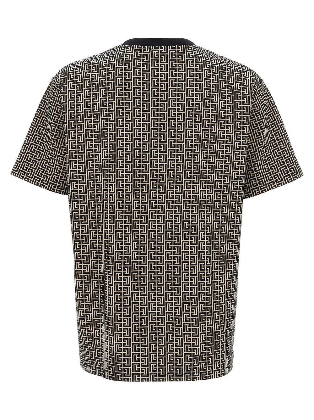 Balmain Bicolor Cotton T-Shirt in White and Black
