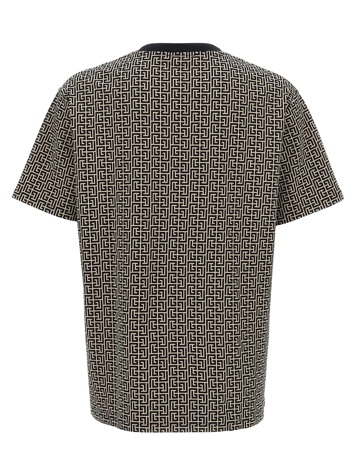 Balmain Bicolor Cotton T-Shirt in White and Black