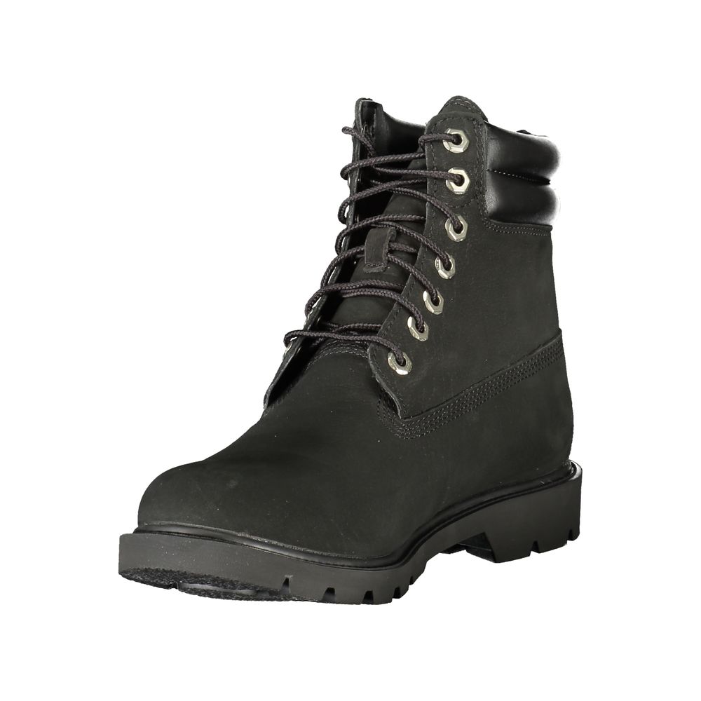 Timberland Nero Δερμάτινο Μποτάκι
