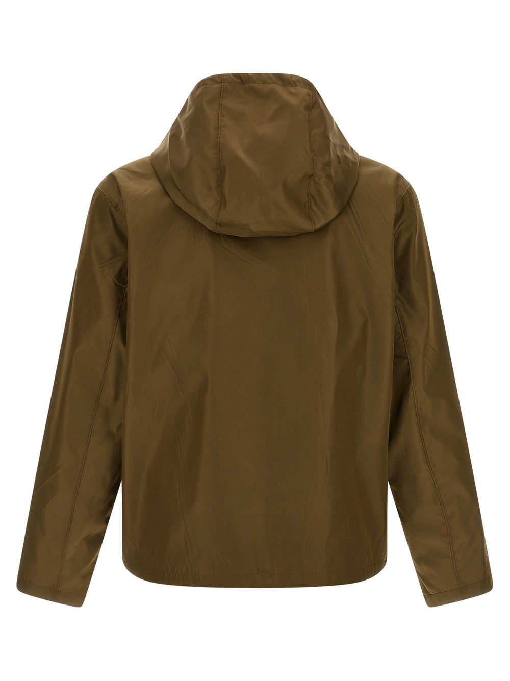 Prada Bicolor Polyamide Shell Jacket in Green