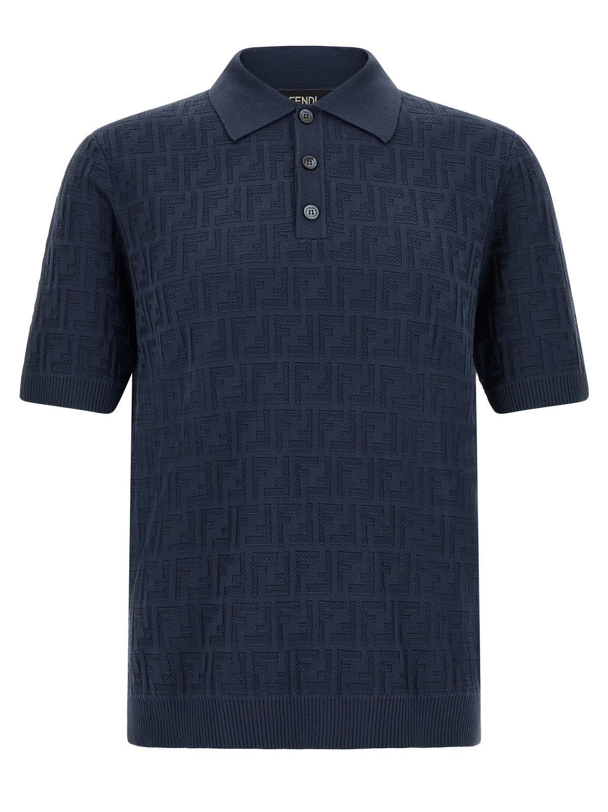 Fendi Βαμβακερό Polo σε Μπλε