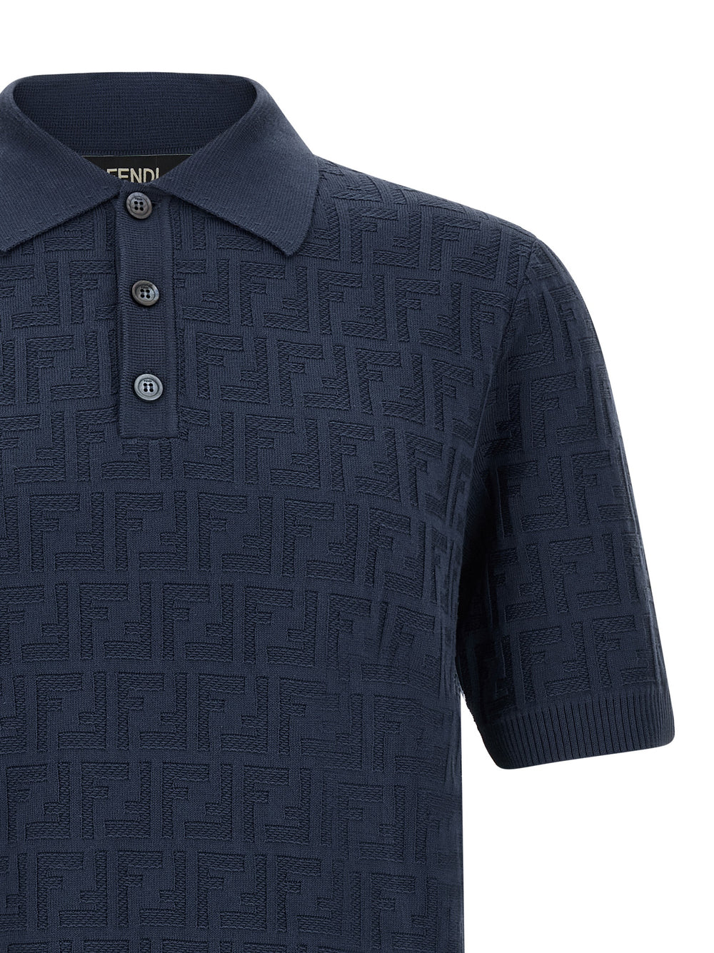 Fendi 100% Cotton Polo Shirt in Blue