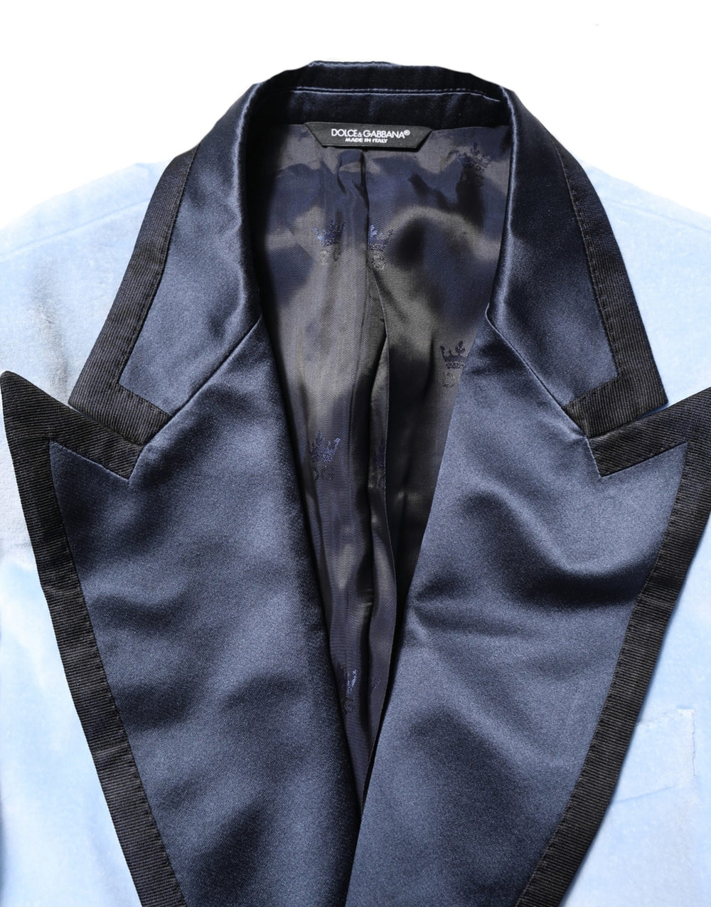 Dolce & Gabbana Cotton-Silk Blazer in Light Blue