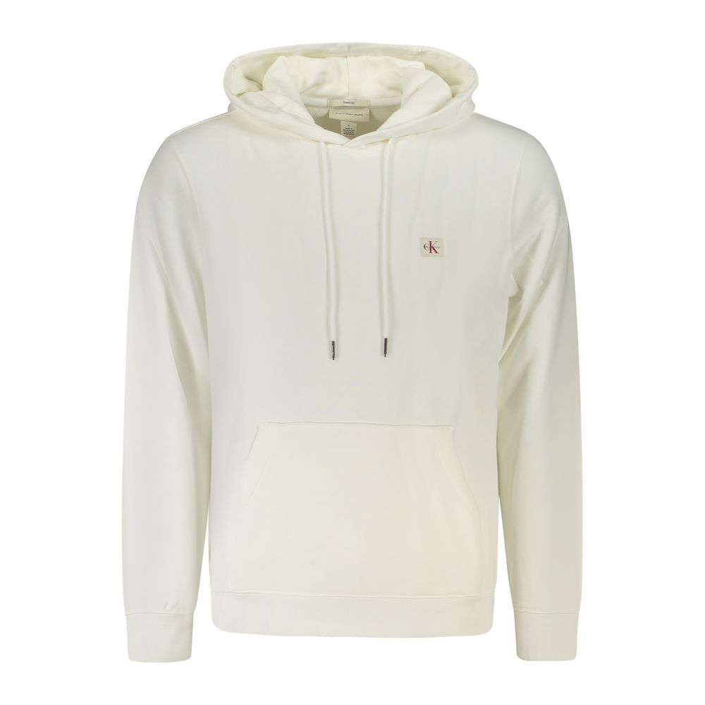 Calvin Klein White Cotton Hoodie