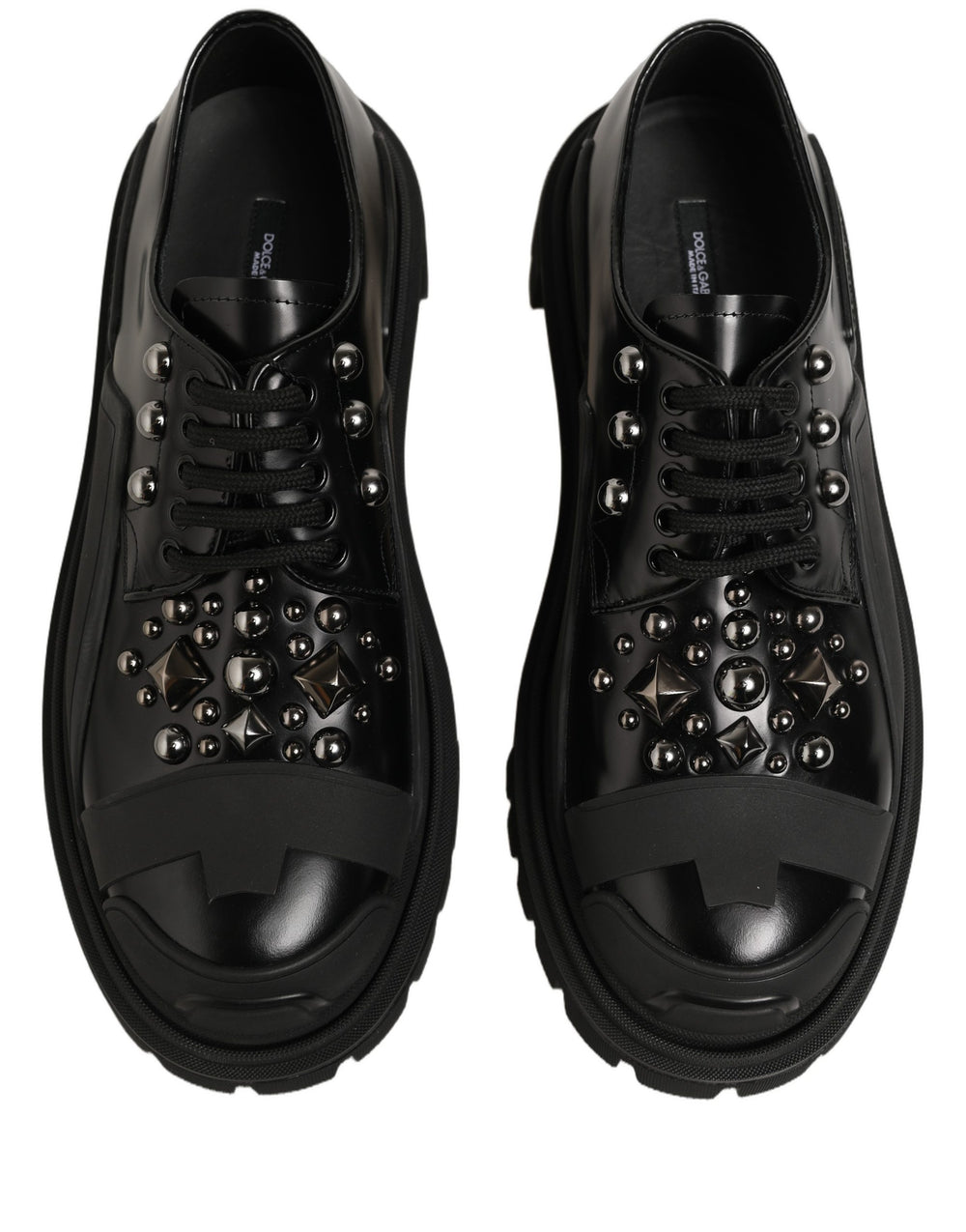 Dolce & Gabbana Derby Παπούτσια από Δέρμα Μοσχαριού σε Μαύρο