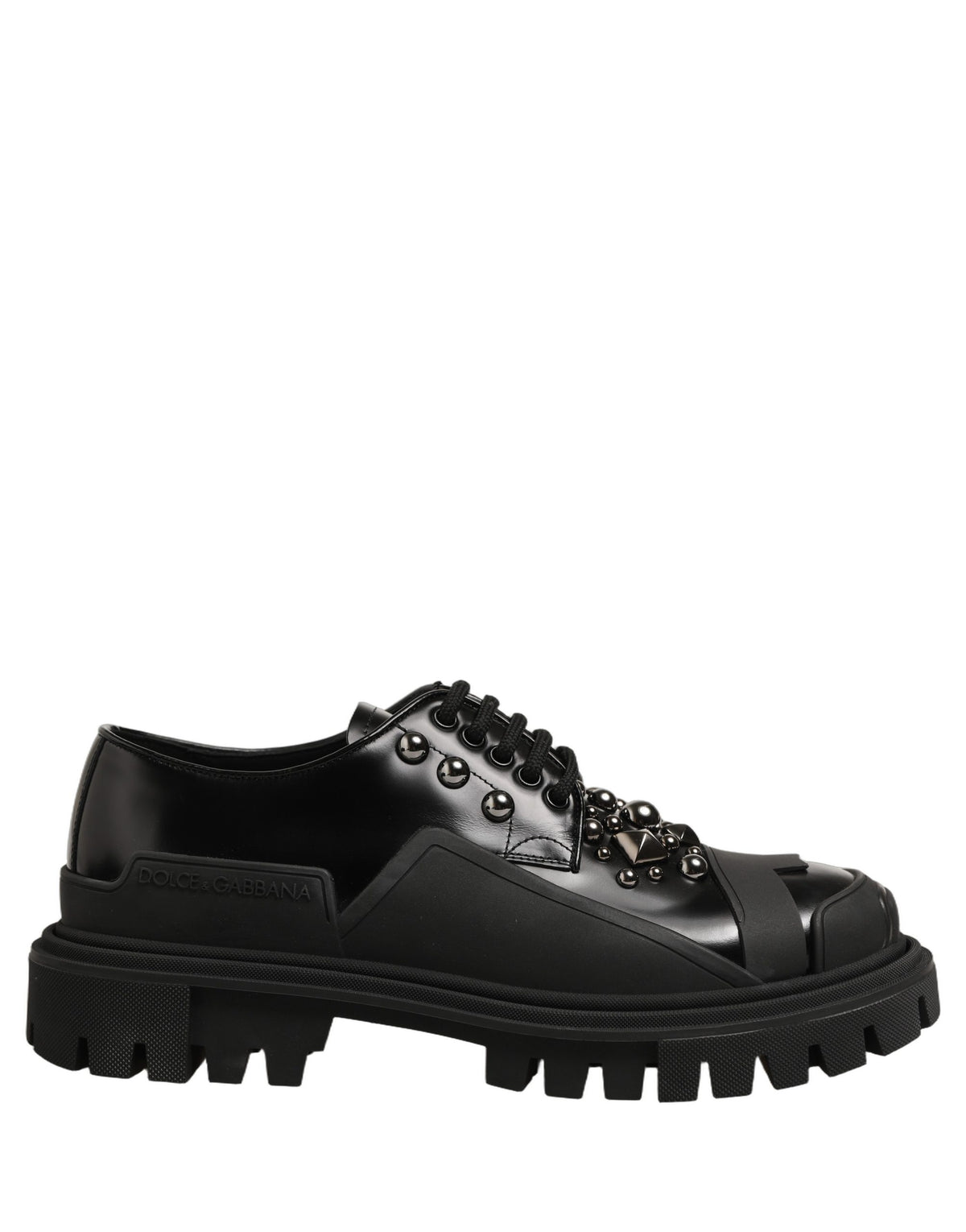 Dolce & Gabbana Derby Παπούτσια από Δέρμα Μοσχαριού σε Μαύρο