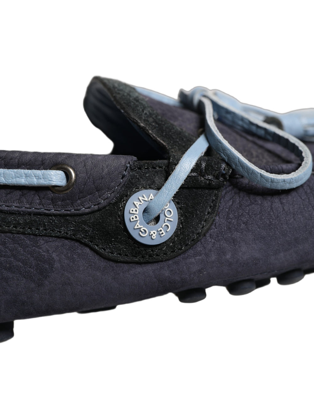 Dolce & Gabbana Suede Tassel Loafers in Navy Blue