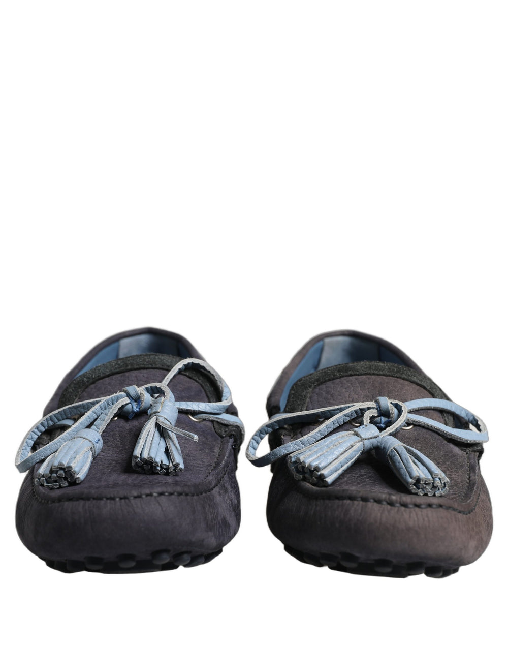 Dolce & Gabbana Suede Tassel Loafers in Navy Blue