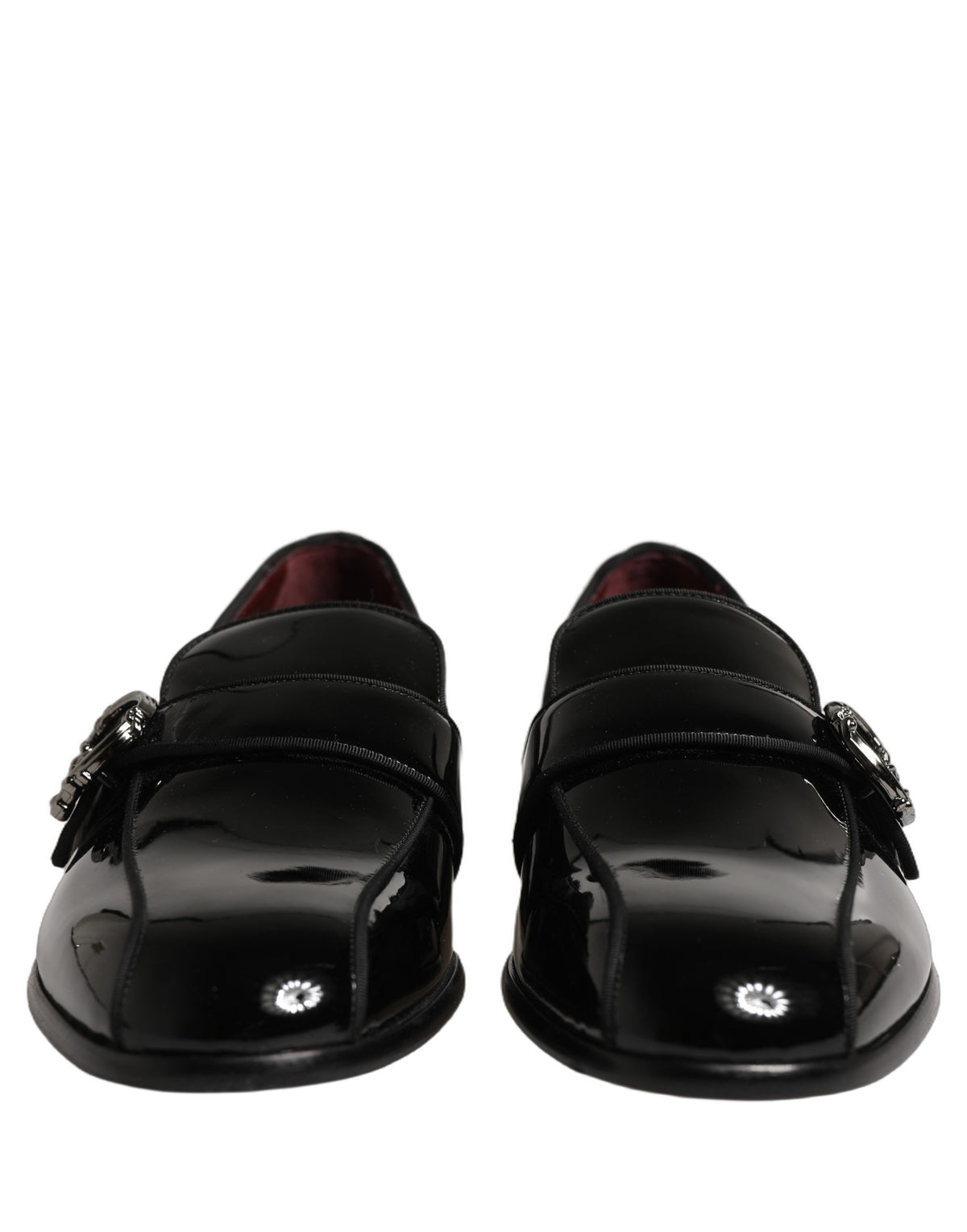 Dolce & Gabbana Loafers από Δέρμα Μοσχαριού σε Μαύρο Λουστρίνι