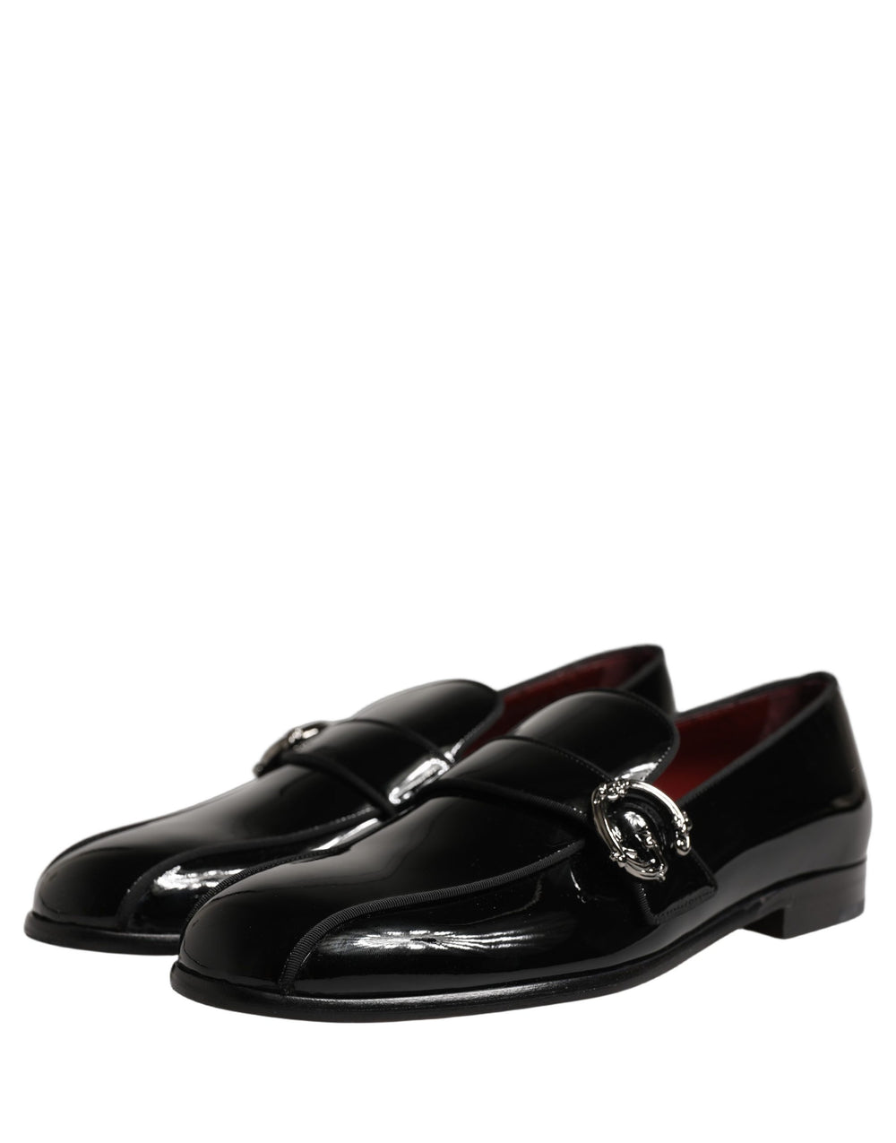 Dolce & Gabbana Loafers από Δέρμα Μοσχαριού σε Μαύρο Λουστρίνι