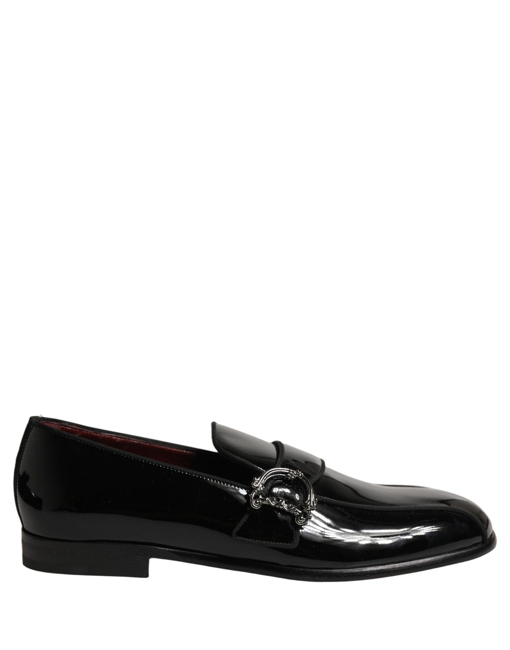 Dolce & Gabbana Loafers από Δέρμα Μοσχαριού σε Μαύρο Λουστρίνι