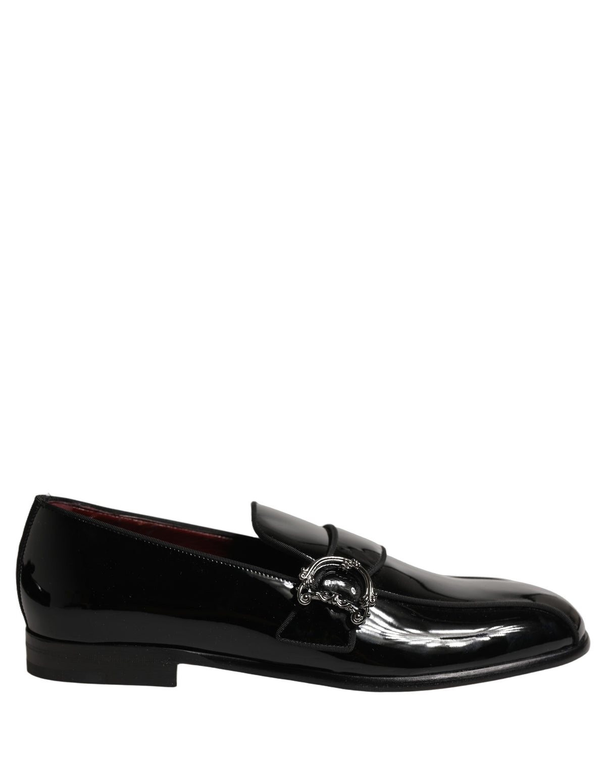 Dolce & Gabbana Loafers από Δέρμα Μοσχαριού σε Μαύρο Λουστρίνι