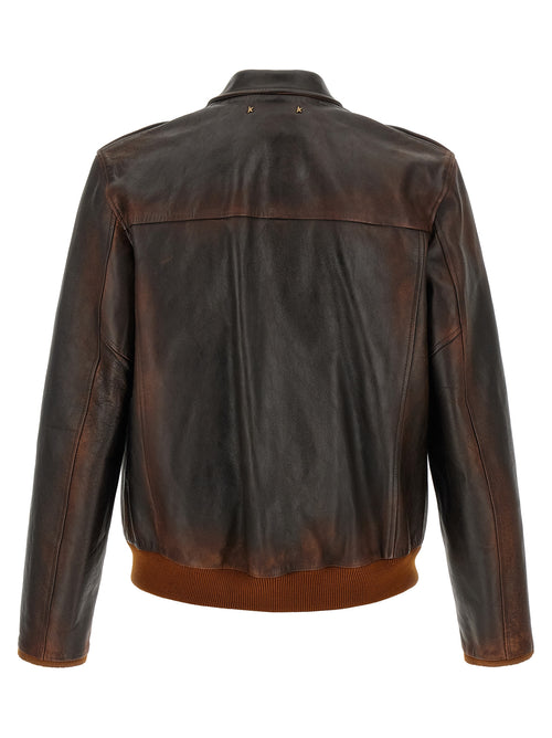 Brown Cowhide Leather Jacket