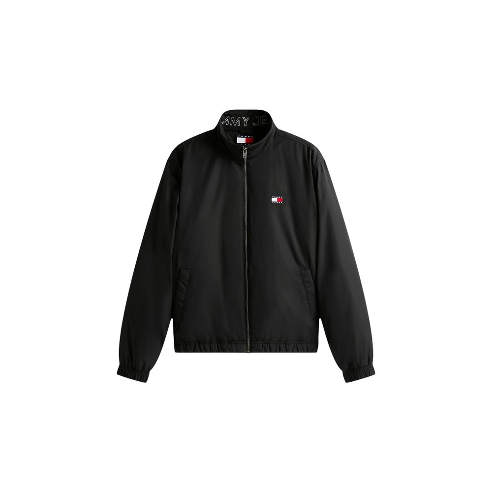 Tommy Hilfiger Black Recycled Polyester Bomber