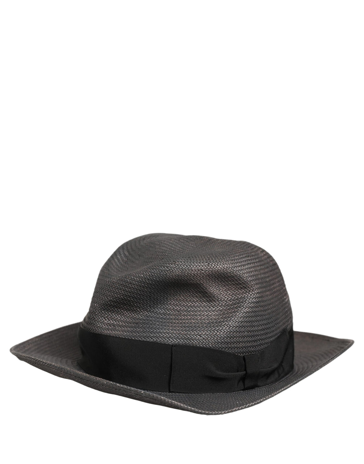 Dolce & Gabbana Paper Woven Fedora Hat in Grey