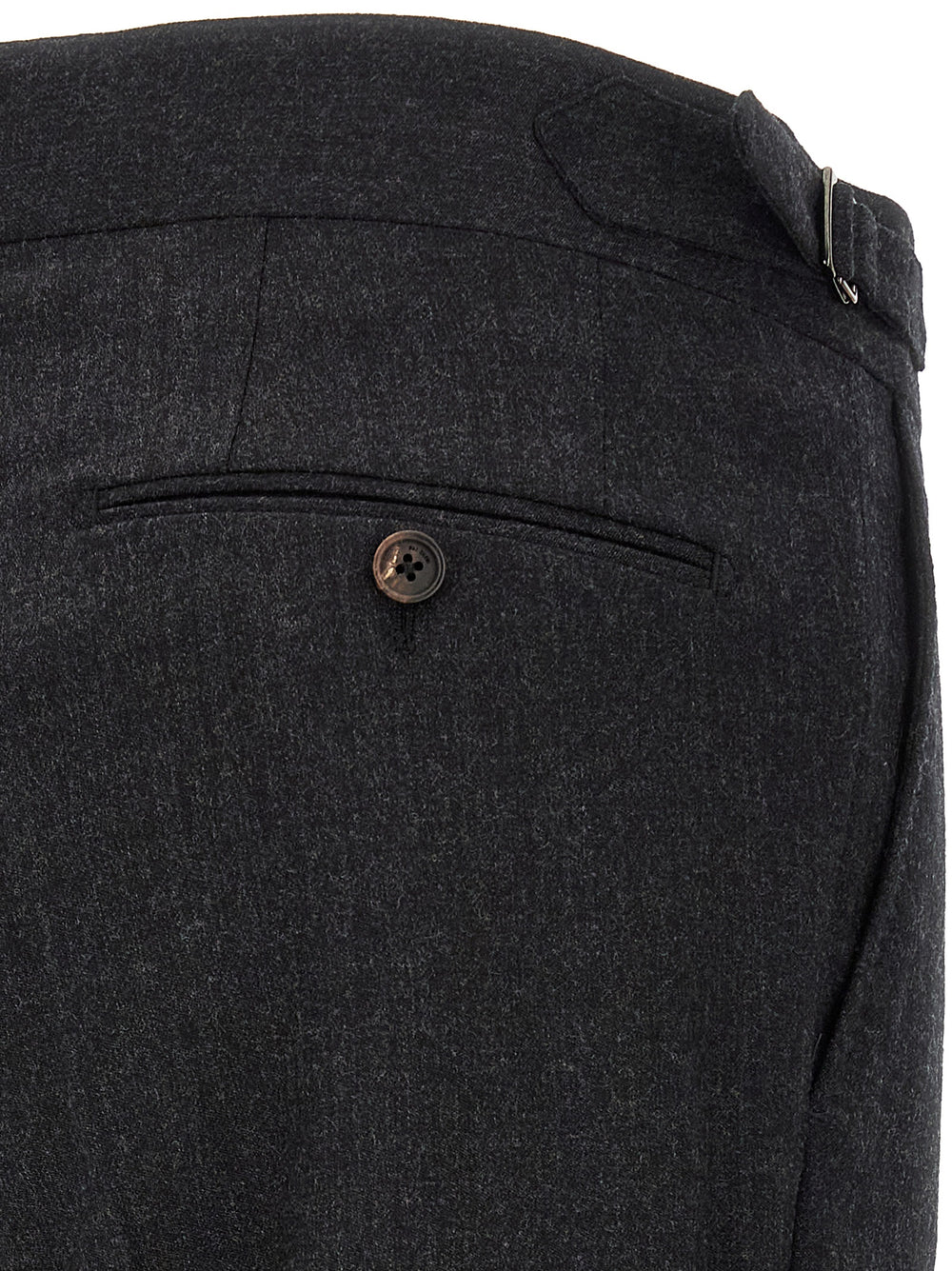 Pal Zileri Wool Dress Trousers in Grey