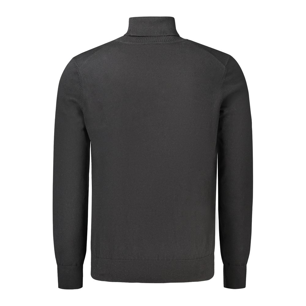 Hugo Boss Wool Turtleneck Sweater in Black