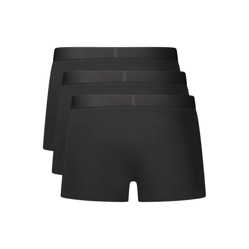 Hugo Boss Βαμβακερά Μπόξερ Σετ των Τριών σε Μαύρο