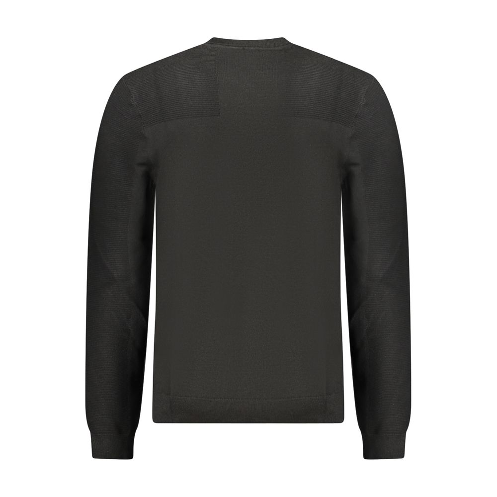 Hugo Boss Μακρυμάνικο T-Shirt με Στρογγυλή Λαιμόκοψη σε Μαύρο