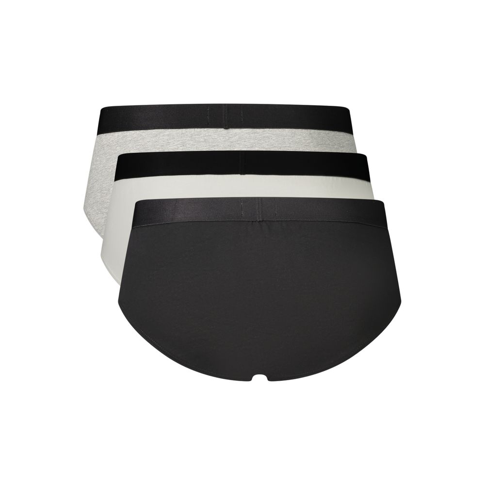 Hugo Boss Organic Cotton Briefs (3-Pack) in Black, White and Grey