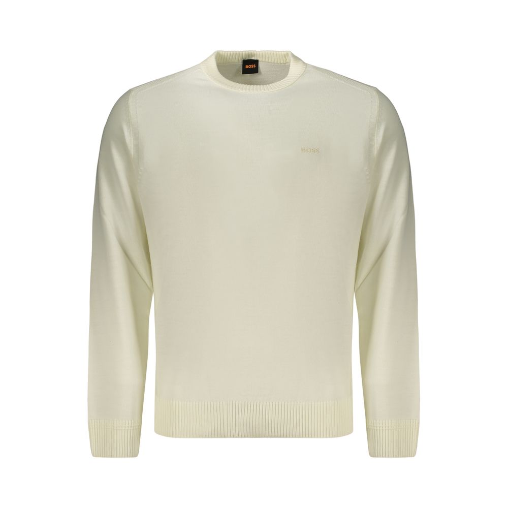 Hugo Boss Wool Sweatshirt in White