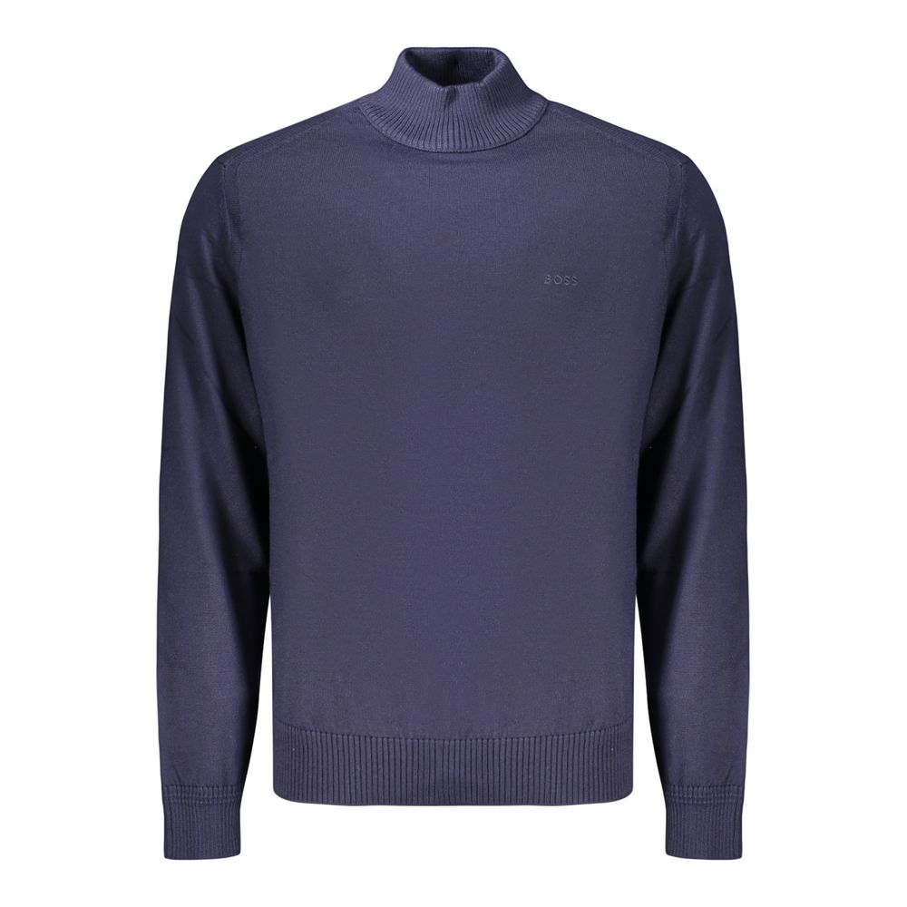 Hugo Boss High Neck Sweater in Blue