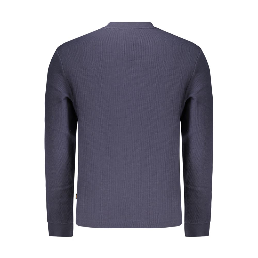Hugo Boss Cotton Blend Crew-Neck Sweatshirt in Blue