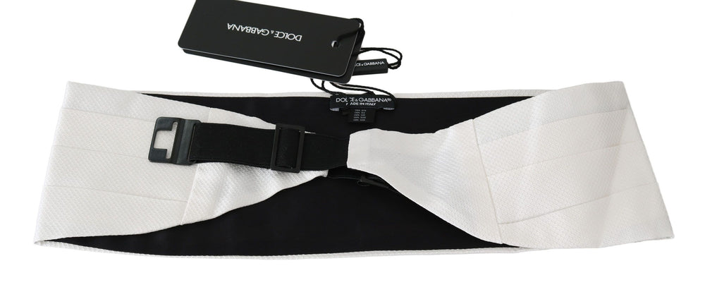Dolce & Gabbana 100% Silk Cummerbund in White