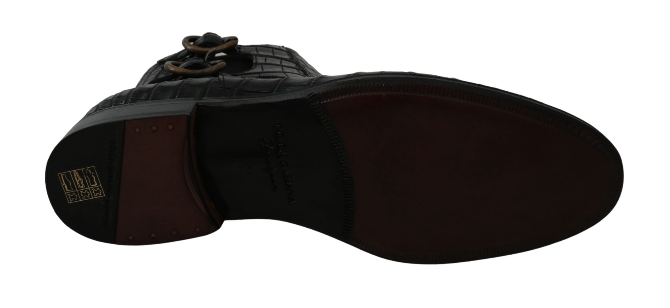 Black Crocodile Leather Derby Boots Shoes mens luxury fashion - Mens Edit