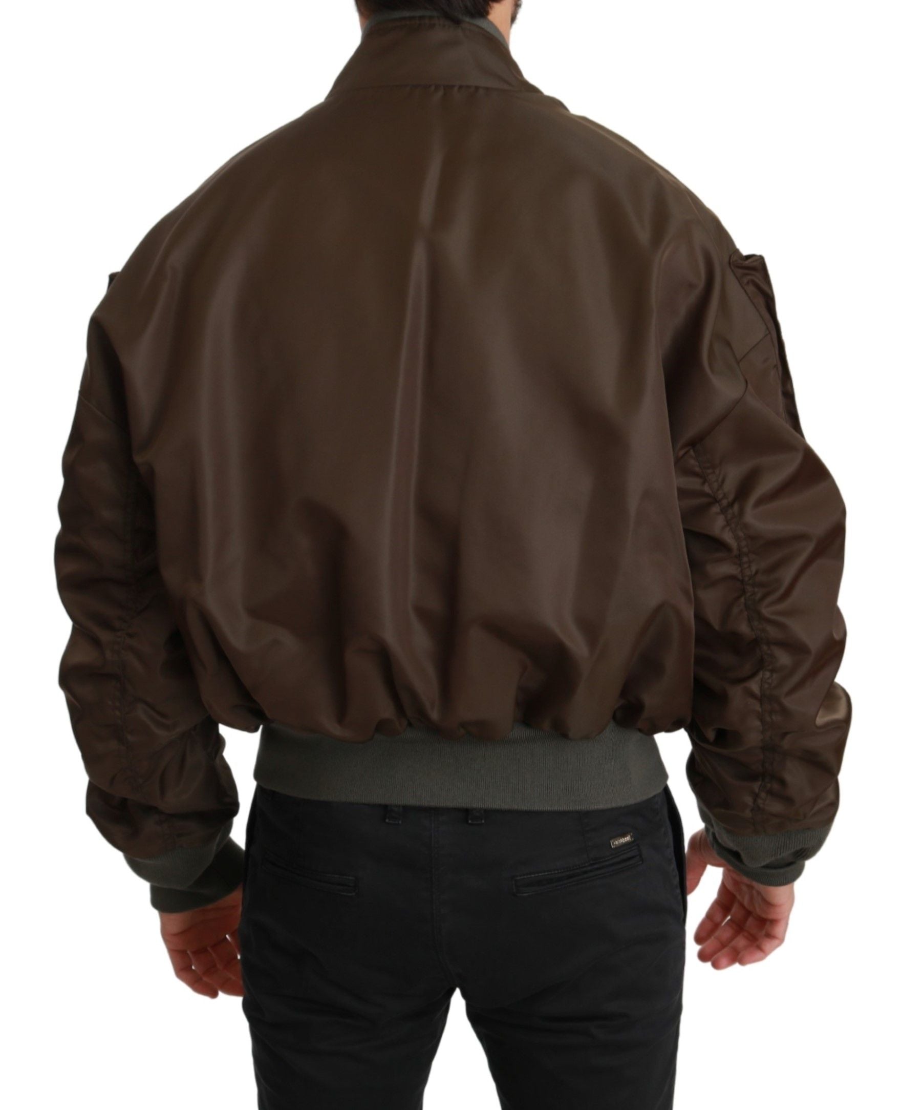 Dolce & Gabbana Bomber από νάιλον σε Καφέ