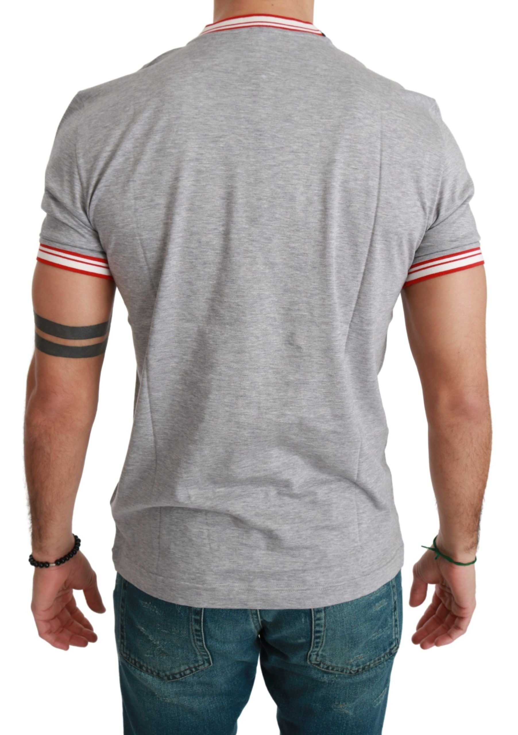 Gray Cotton Top 2019 Year of the Pig T-shirt mens luxury fashion - Mens Edit