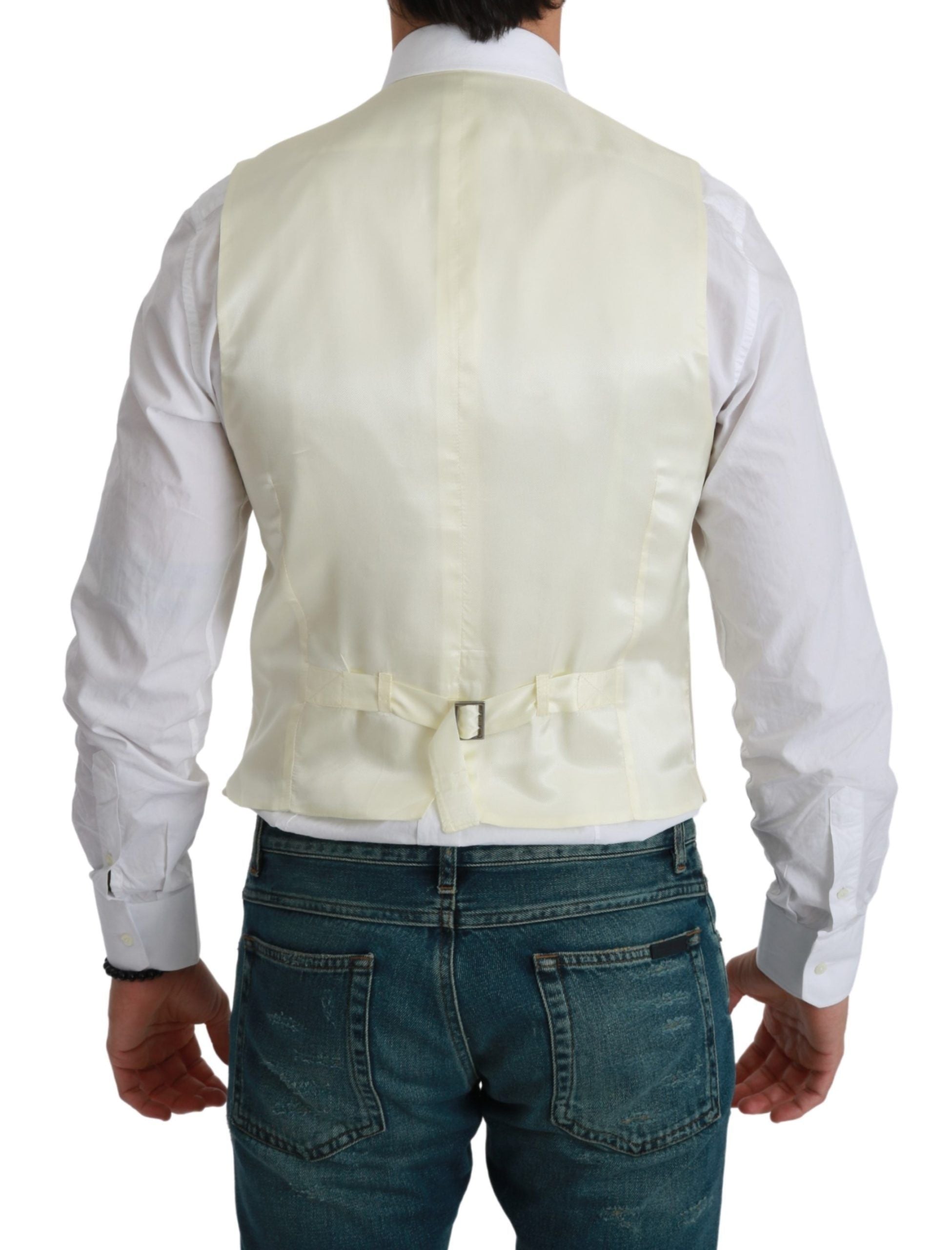 White Waistcoat Formal Wool Vest mens luxury fashion - Mens Edit