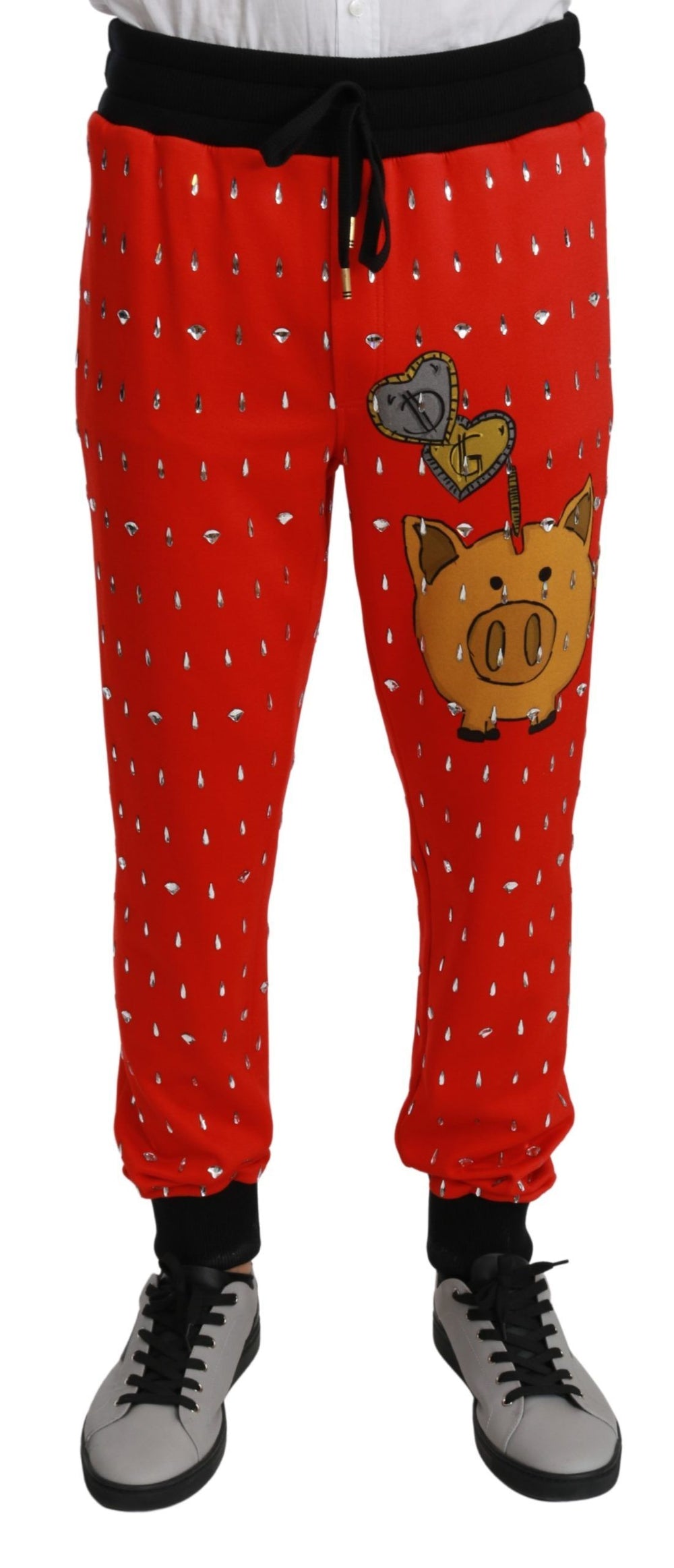 Dolce & Gabbana Cotton Sweatpants in Red