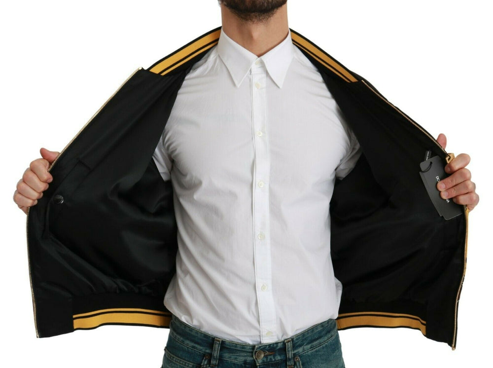 Dolce & Gabbana Year of the Pig Bomber Jacket in Black