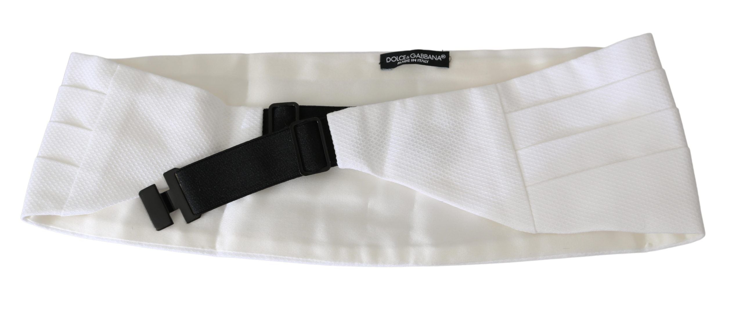 Dolce & Gabbana Cummerbund από 100% μετάξι σε Λευκό