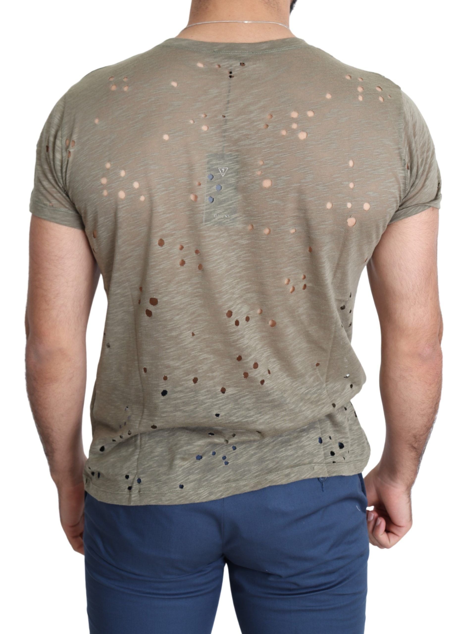Guess Βαμβακερό Ελαστικό T-Shirt