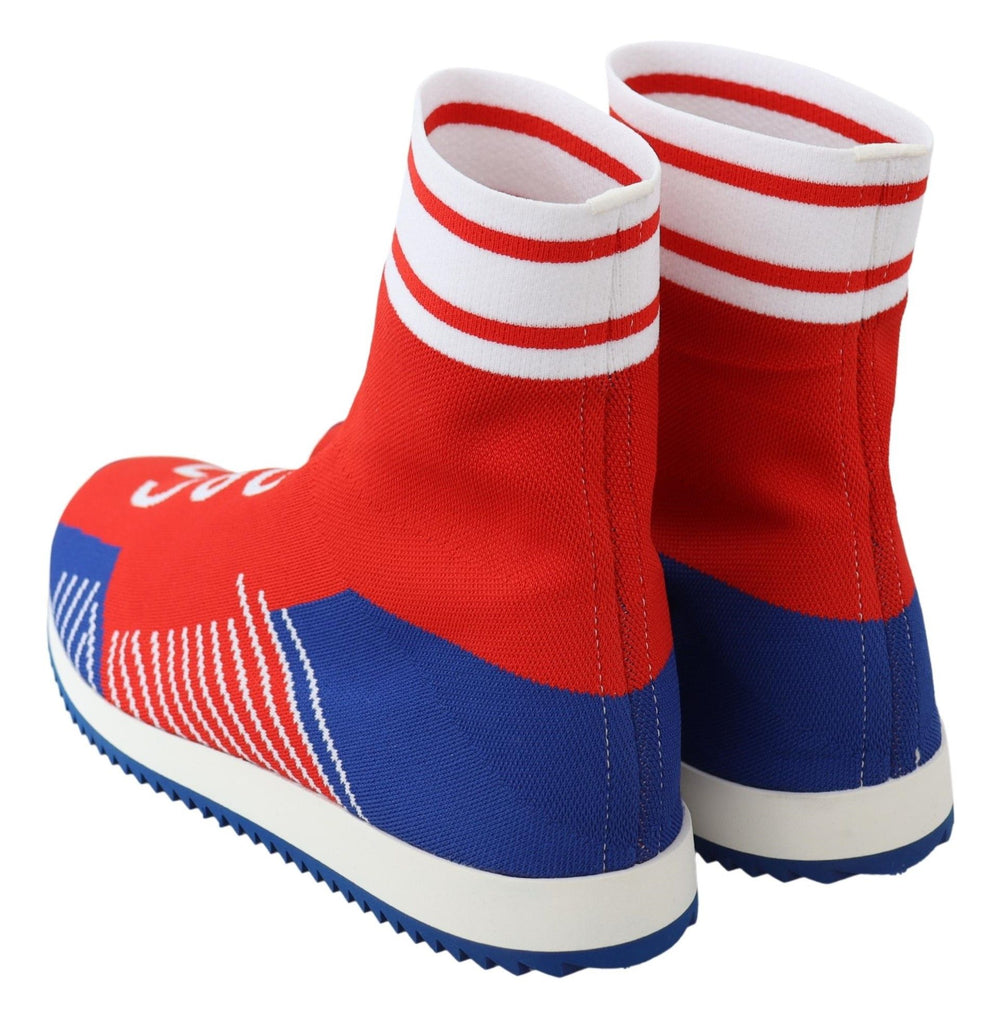 Dolce & Gabbana Sorrento Sneakers in Blue and Red