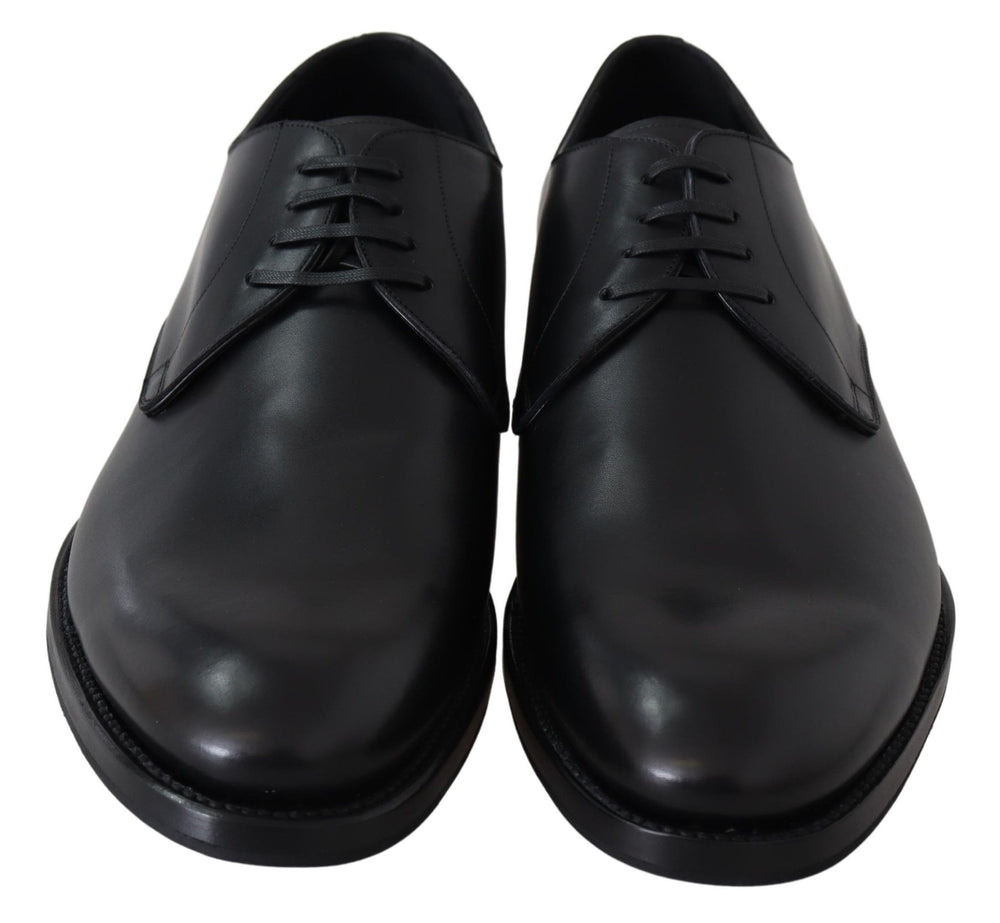 Dolce & Gabbana Leather Derby Shoes in Black