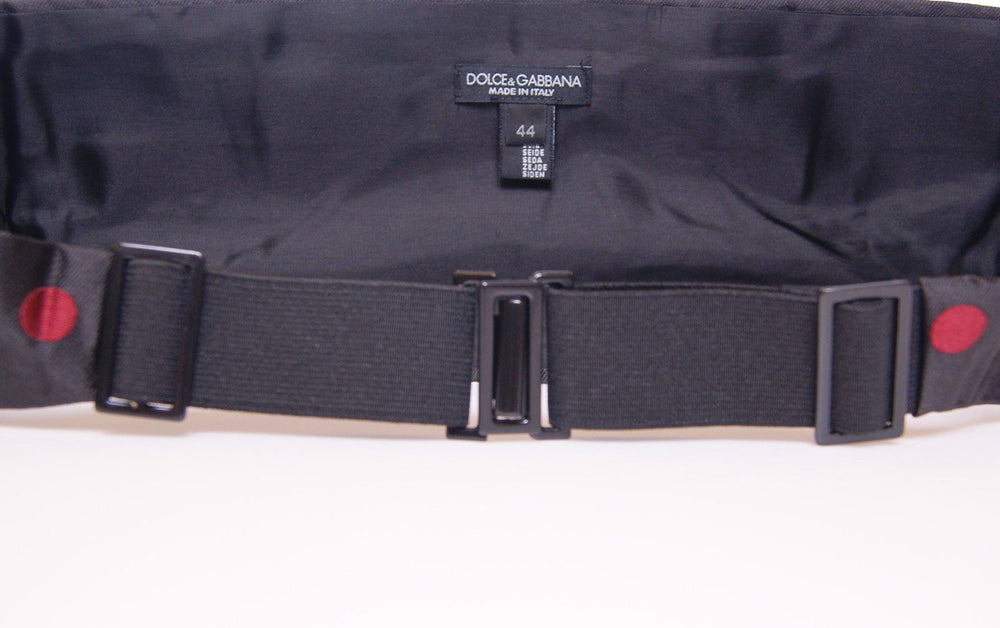 Dolce & Gabbana 100% Silk Cummerbund in Black