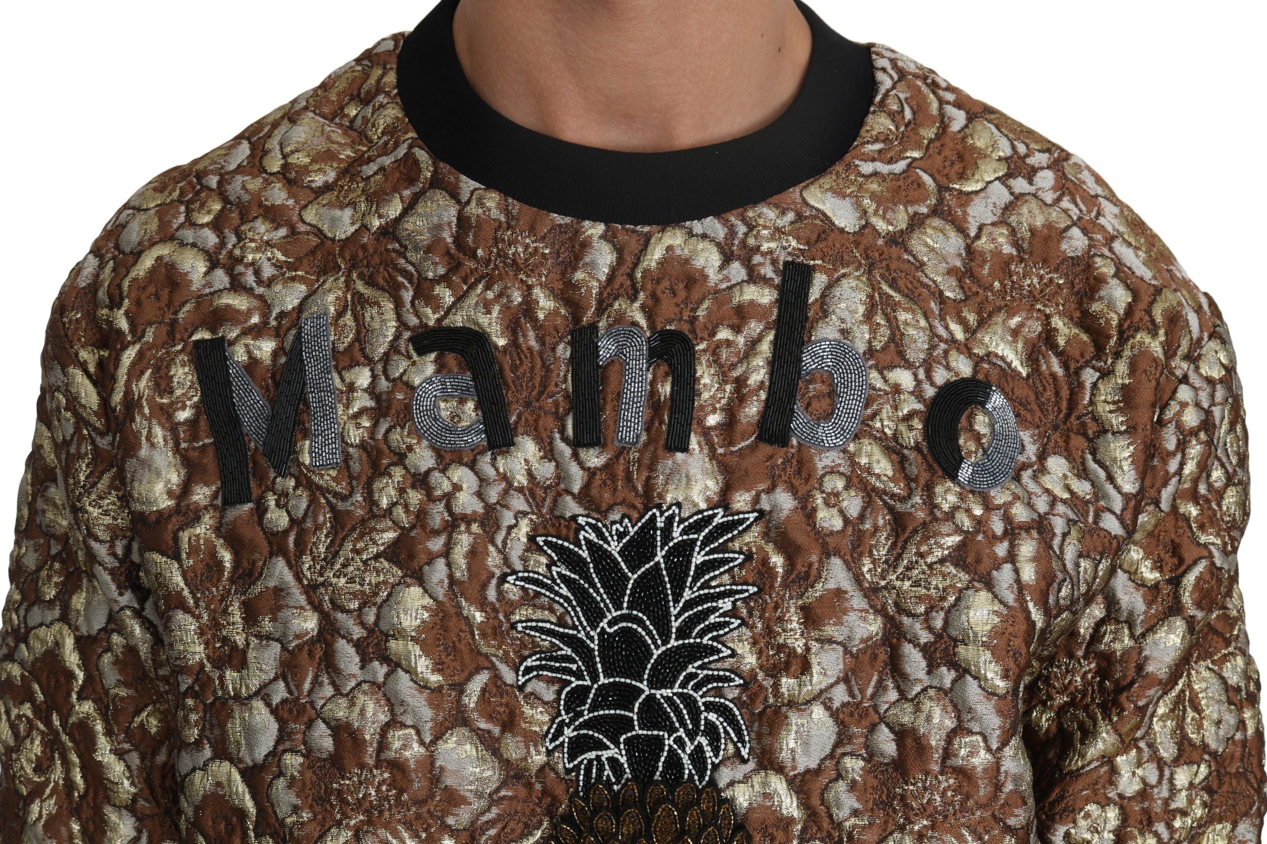 Dolce & Gabbana Πουλόβερ MAMBO Jacquard με Ανανά σε Πολύχρωμο