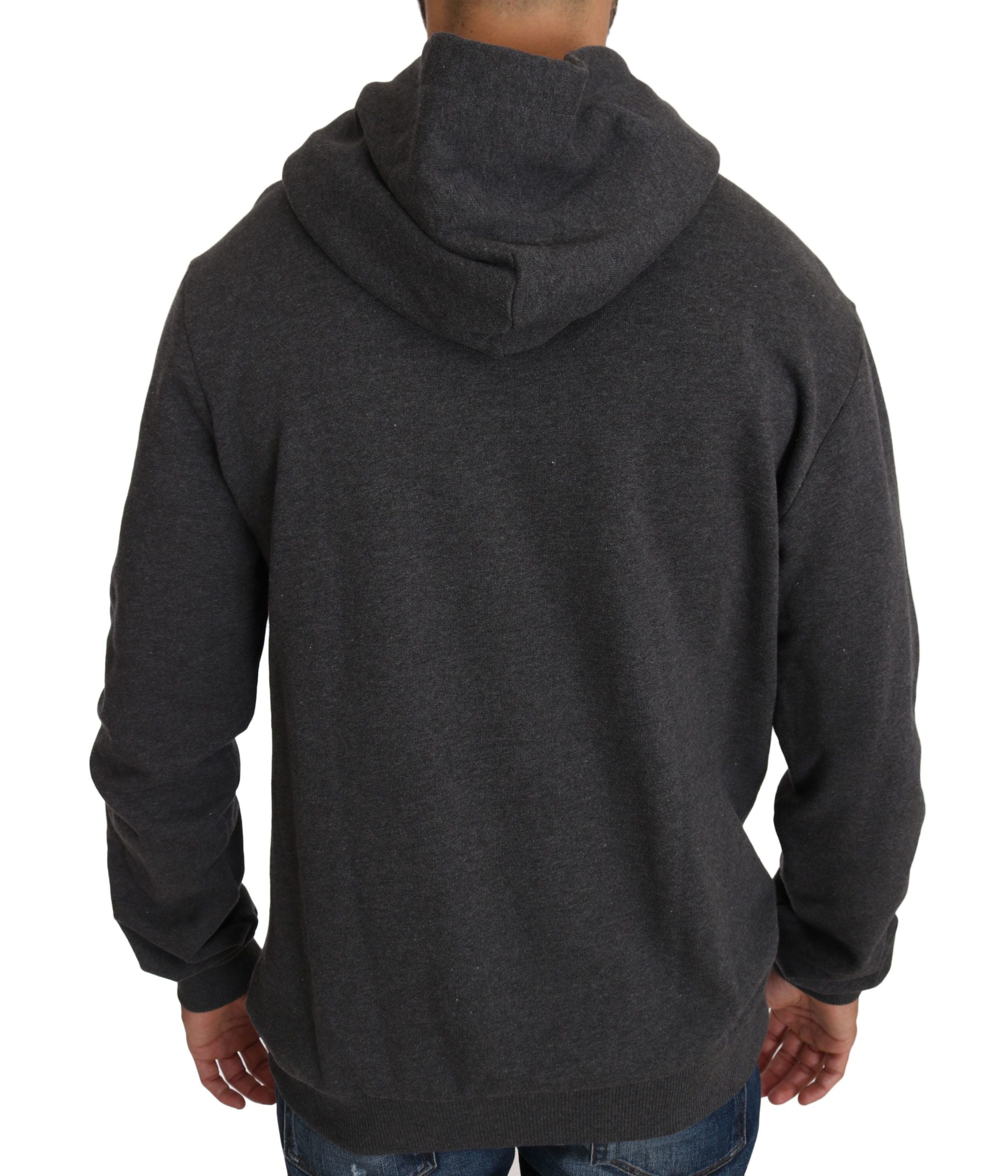 Dolce & Gabbana Βαμβακερό Hoodie από 100% βαμβάκι σε Γκρι