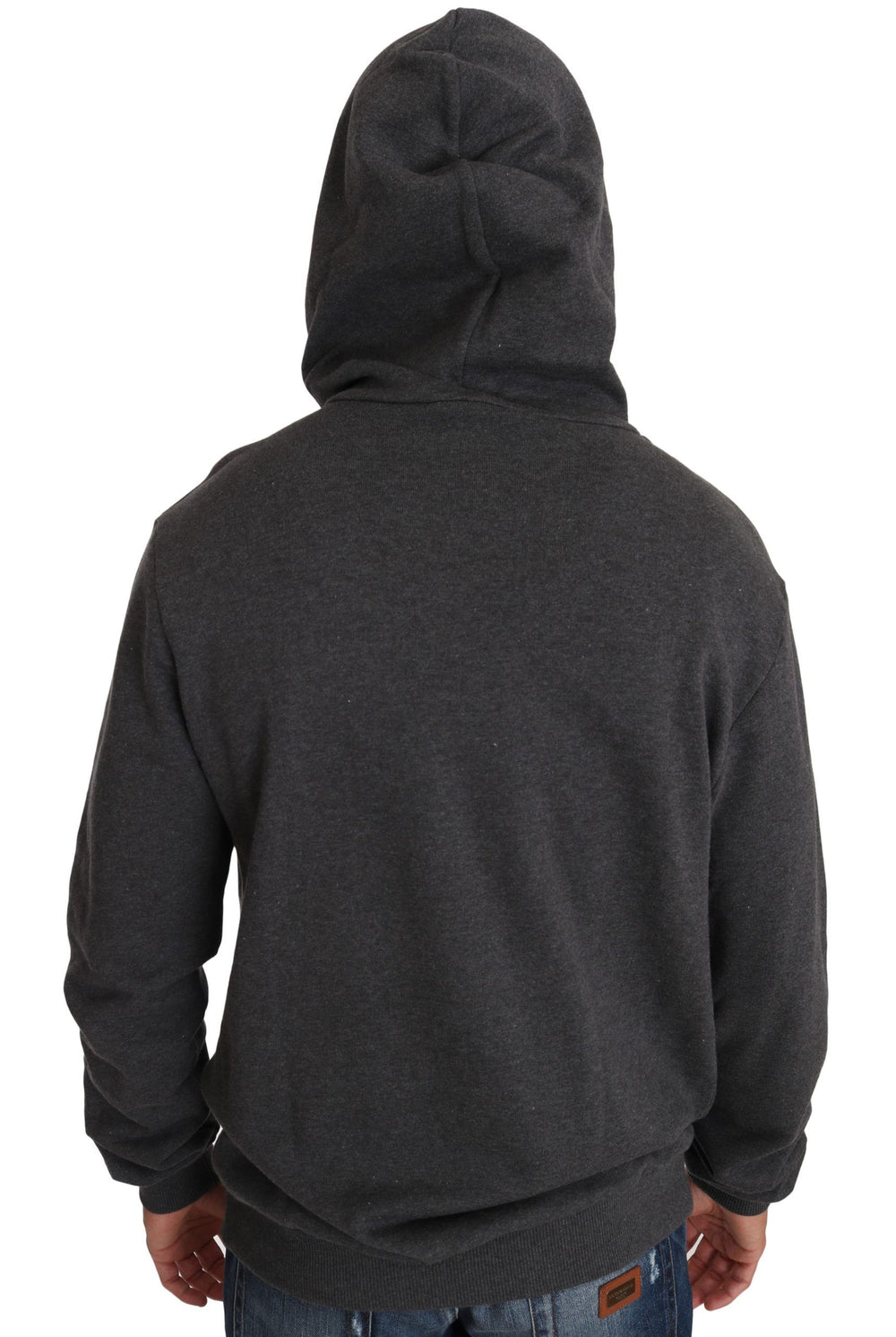 Dolce & Gabbana 100% Cotton Hooded Sweater in Gray