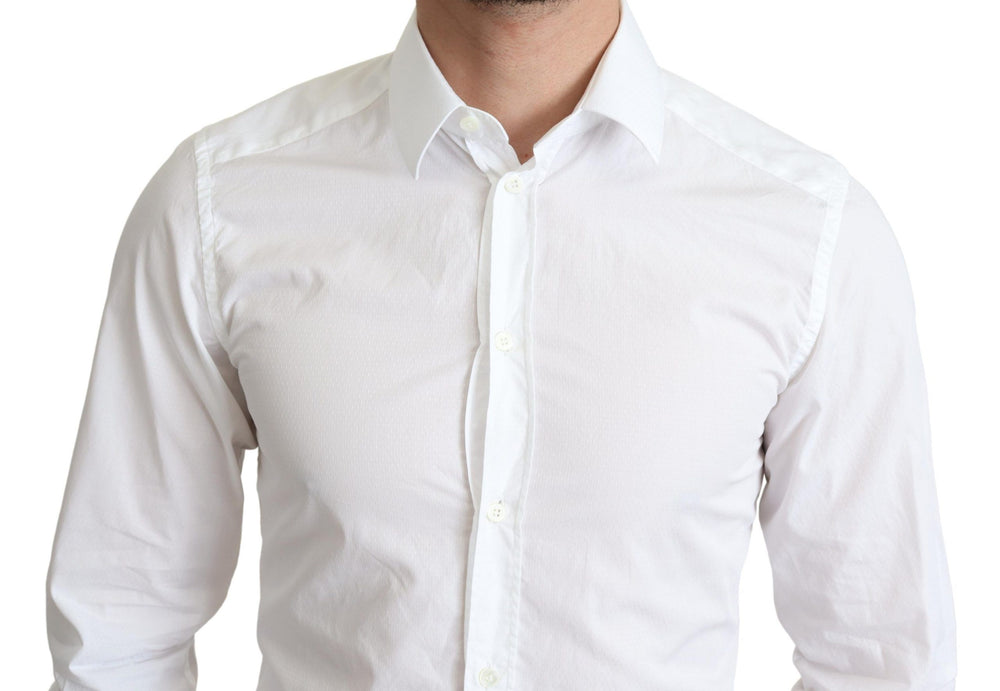 Dolce & Gabbana 100% Cotton Formal Shirt in White