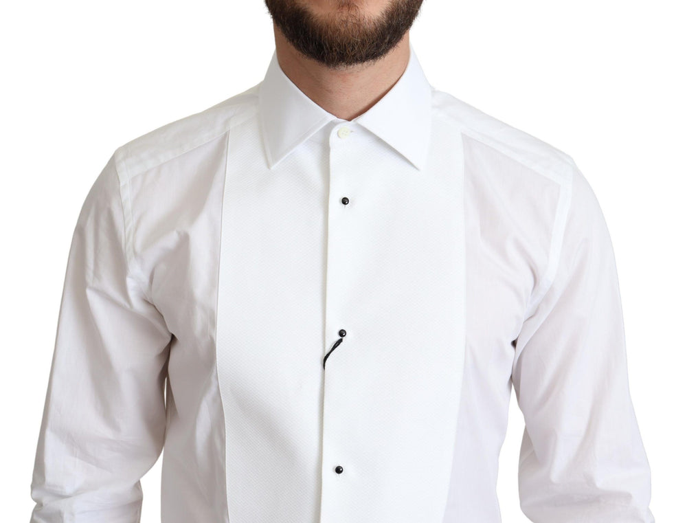 Dolce & Gabbana 100% Cotton Poplin Formal Shirt in White