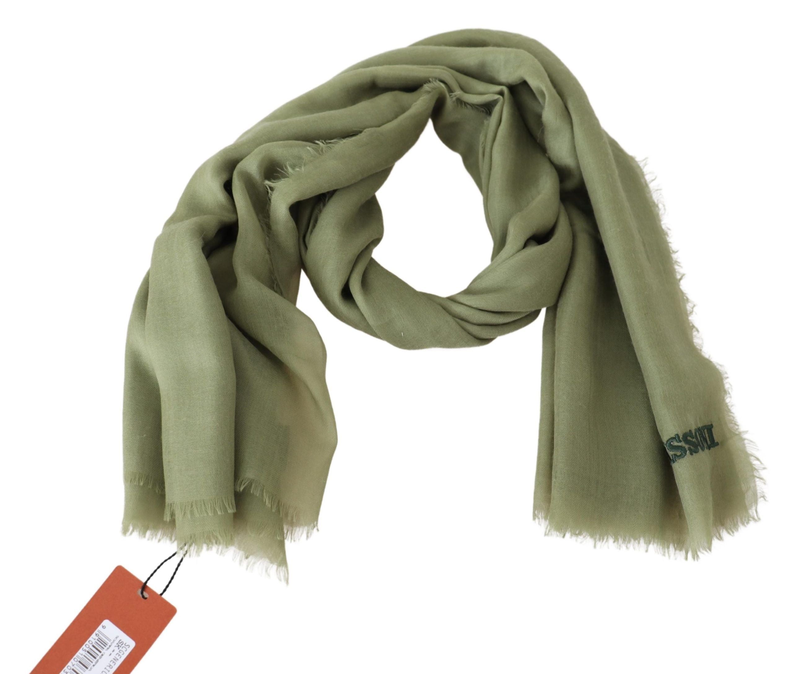Missoni 100% Cashmere Unisex Neck Wrap Scarf in Green